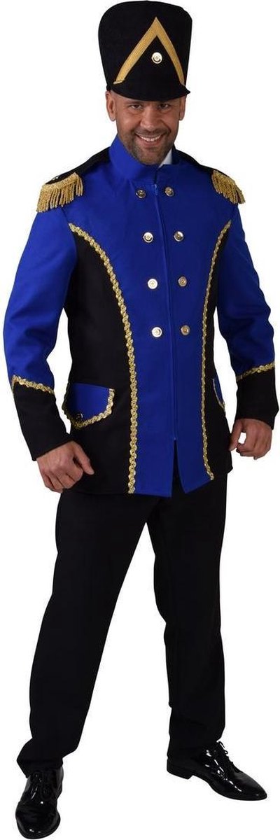 Dans & Entertainment Kostuum | Jas Drumband Harmonie Blauw | Man | Medium | Carnaval kostuum | Verkleedkleding